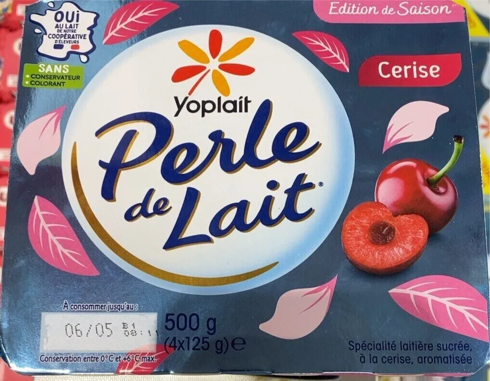 Perle de lait cerise