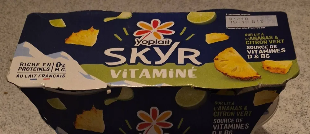 SKYR VITAMINÉ SUR LIT À L'ANANAS & CITRON VERT