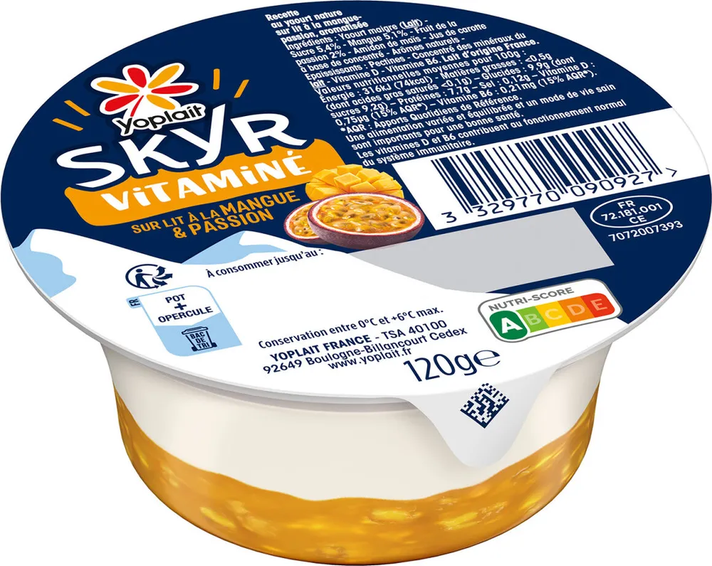 Skyr vitaminé Mangue & Passion