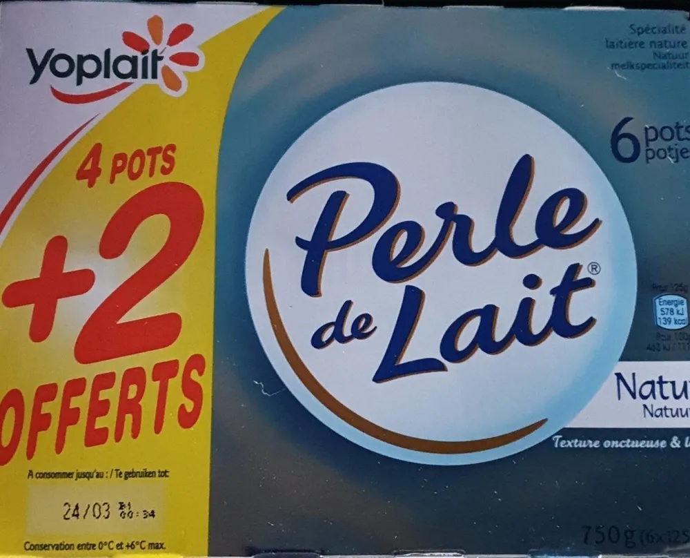 Perle de lait nature