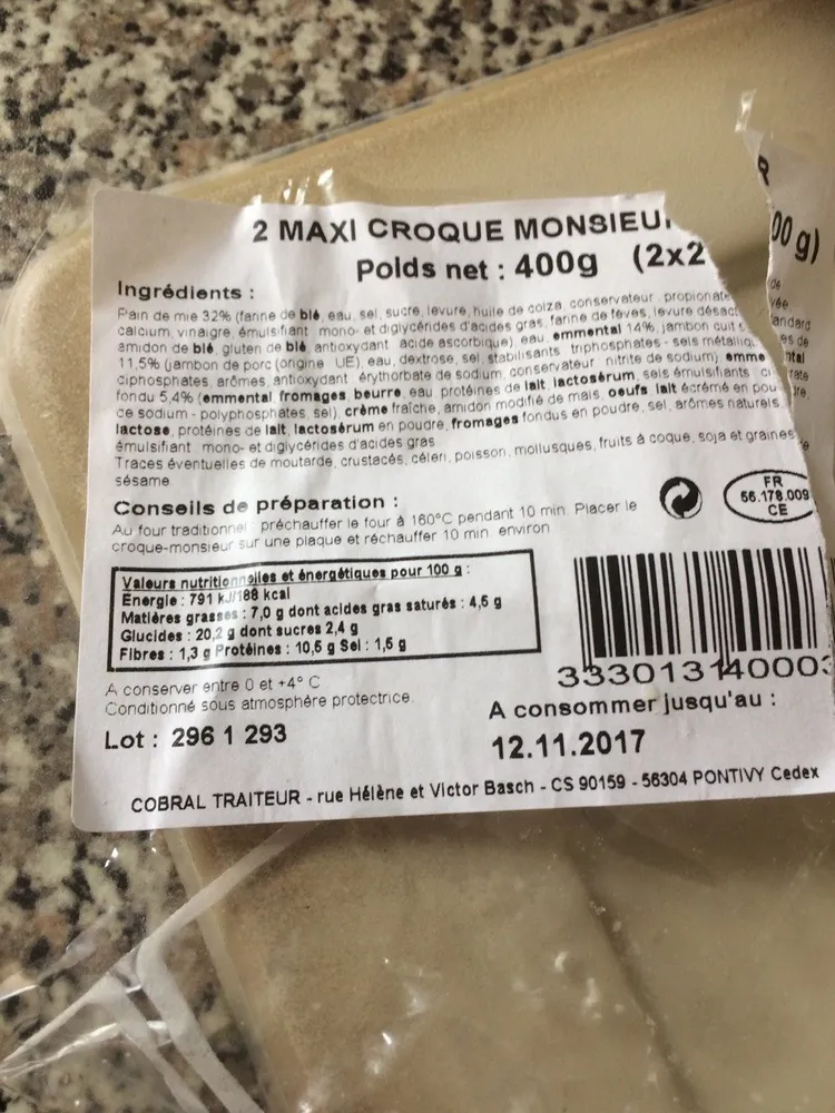 Maxi croque monsieur