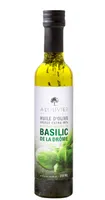 Huile d'olive vierge extra 98% aromatisée au basilic de la Drôme