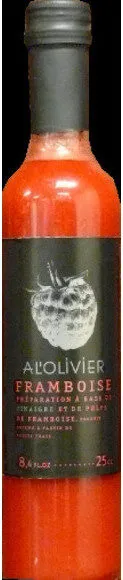Préparation à base de vinaigre et de pulpe de framboise