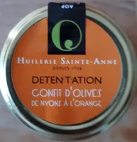 Confit d'olives de noyons à l'orange