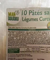Pâtés  salés au Légumes Curcuma