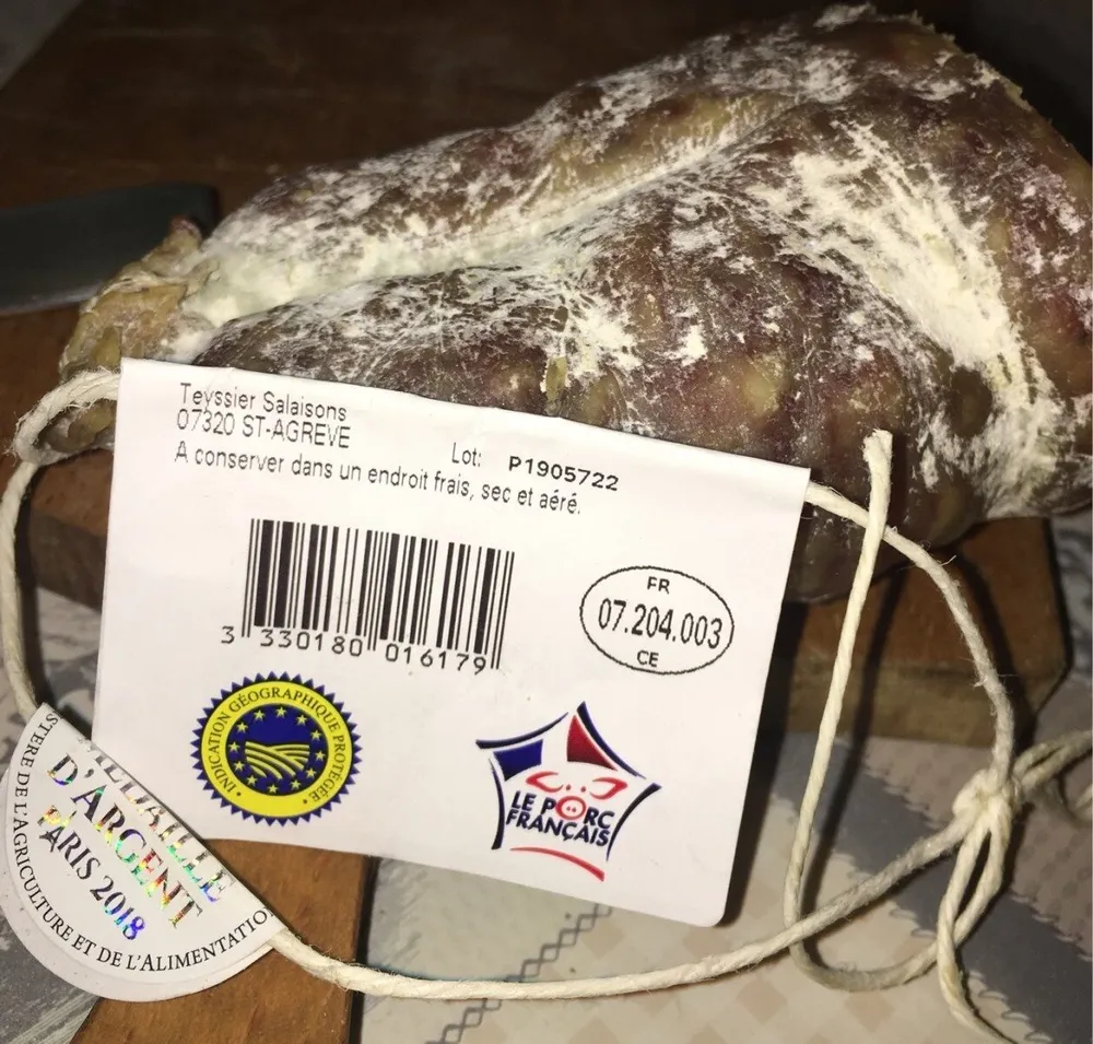 Saucisson de l'Ardeche a l'ancienne VPF