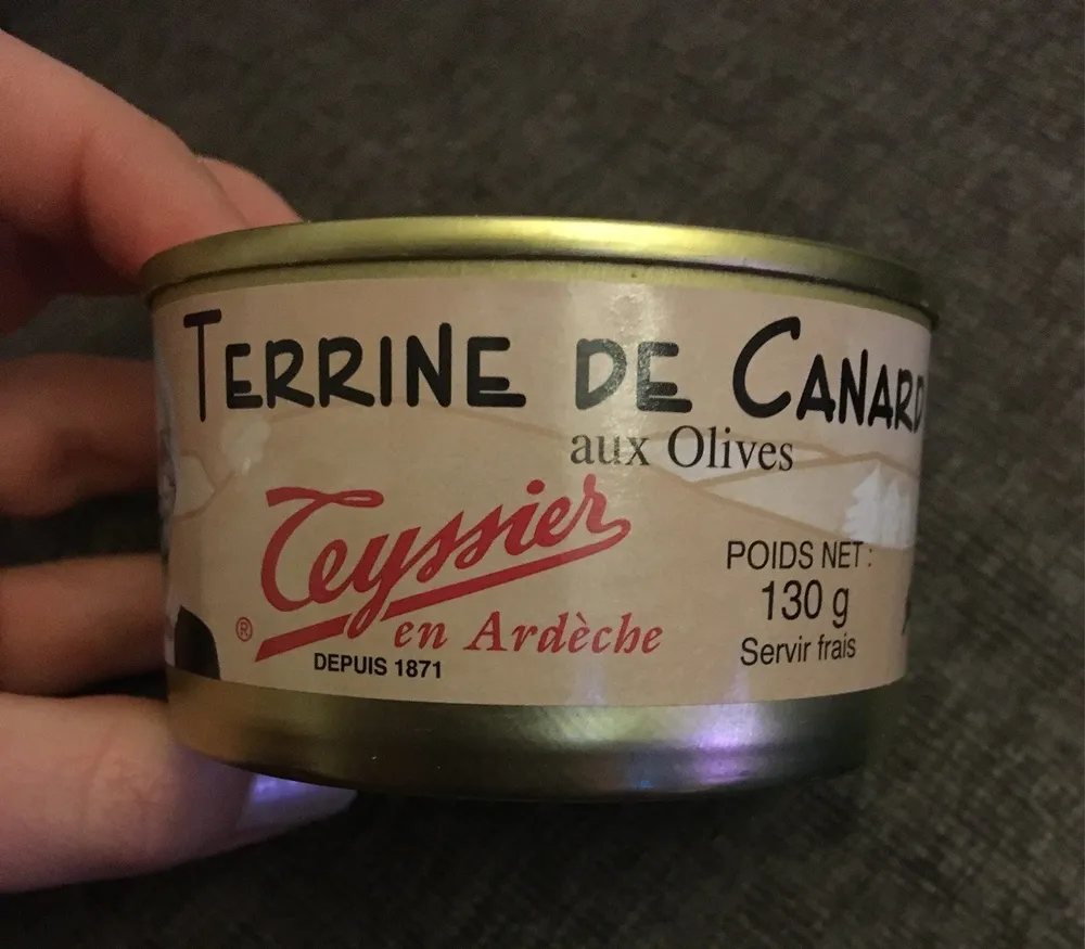 Terrine de canard aux olives