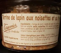 Terrine de lapin aux noisettes et au thym