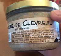 Terrine de chevreuil aux girolles