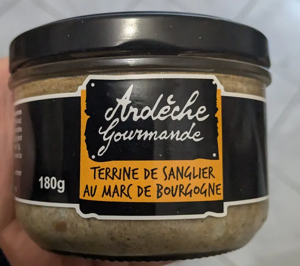 Terrine de sanglier au marc de Bourgogne