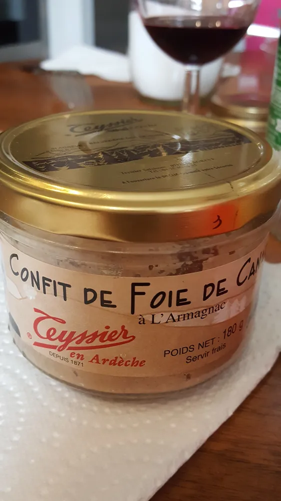 Confit de foie de canard a l'armagnac TEYSSIER