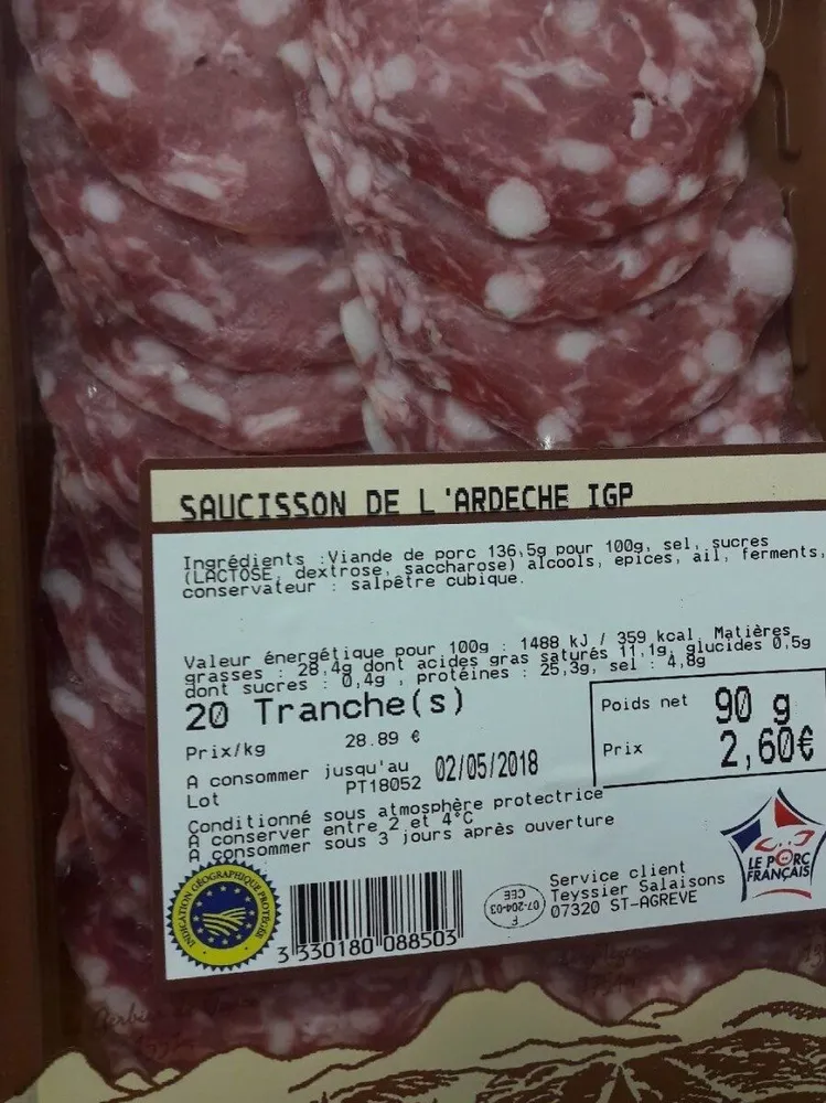 Saucisson de l'Ardèche