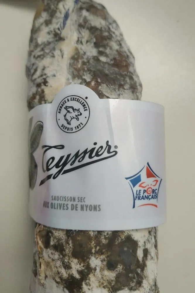 Saucisson sec aux olives de Nyons
