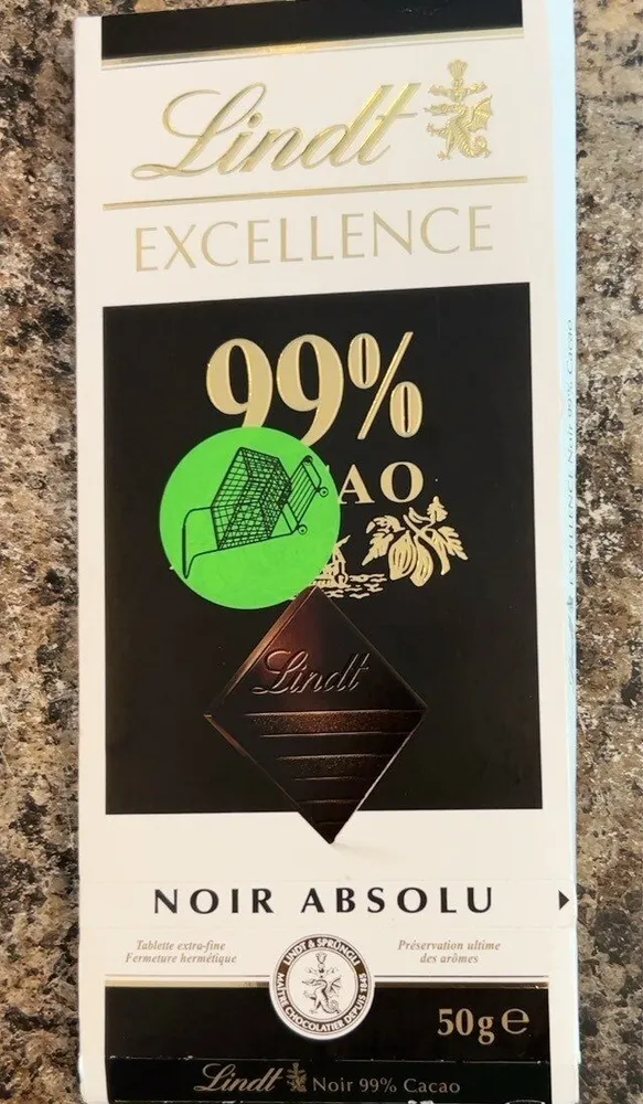 Lindt 99% chocolat noir