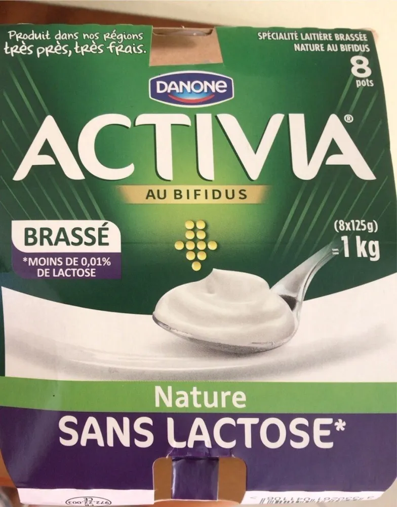 Activia au bifidus nature sans lactose