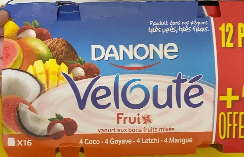 Velouté Fruix Coco, Goyave, Letchi, Mangue