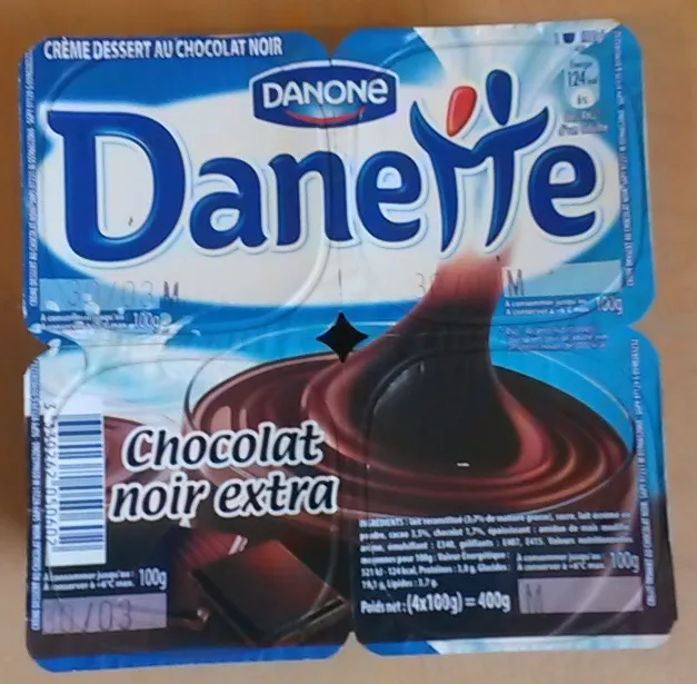 Danette chocolat noir extra