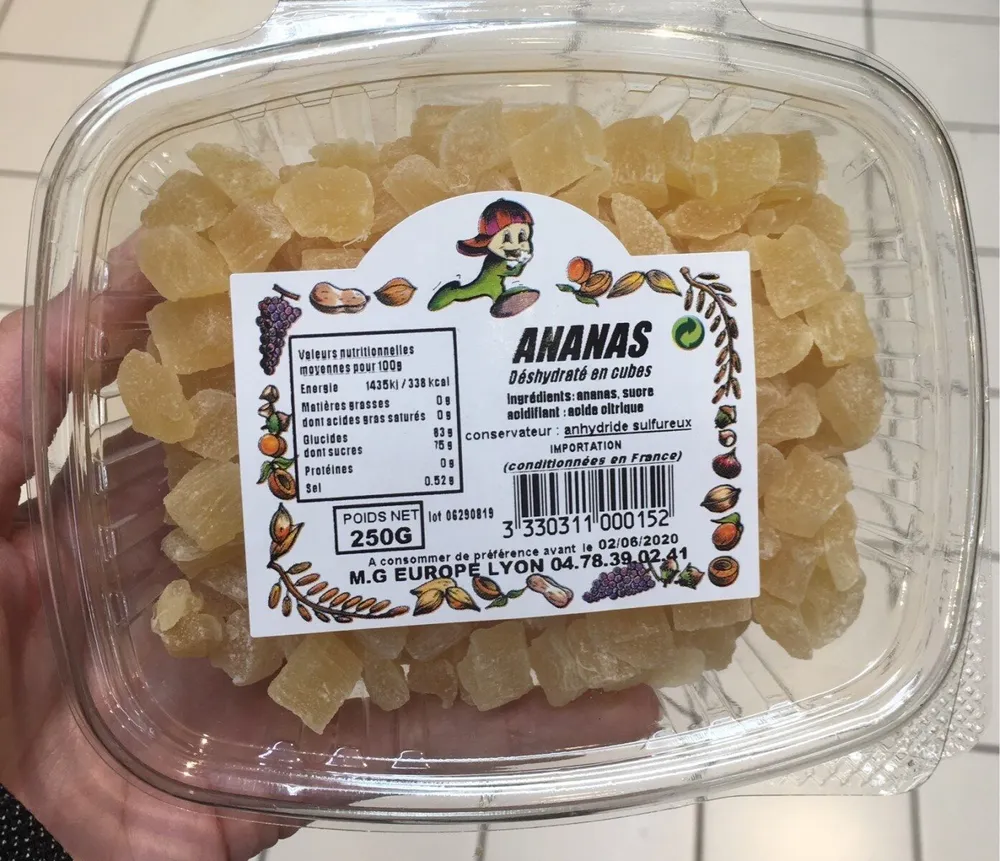 Ananas deshydraté