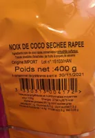 Noix de coco séchée râpée