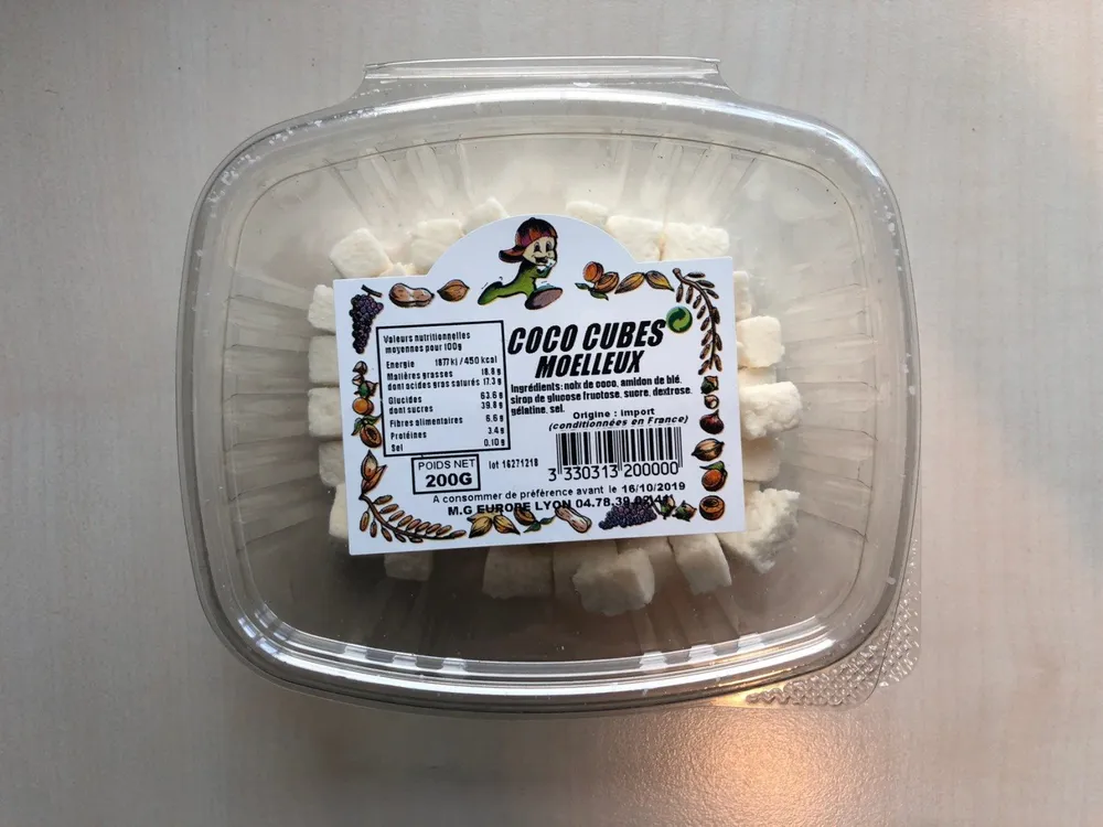 Coco cubes moelleux