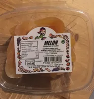 Melon déshydaté en cube