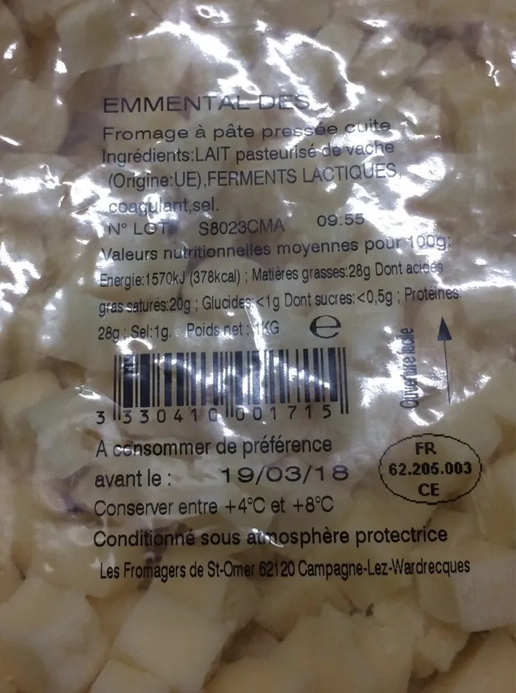 Emmental dés
