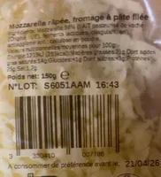 Mozzarella râpée