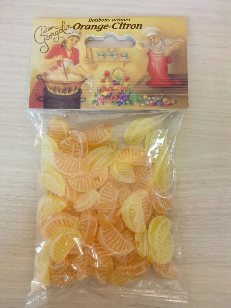 Bonbons arômes Orange-Citron
