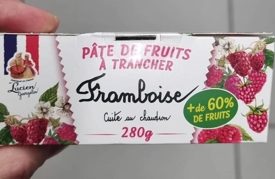 PÂTE DE FRUITS À TRANCHER Framboise