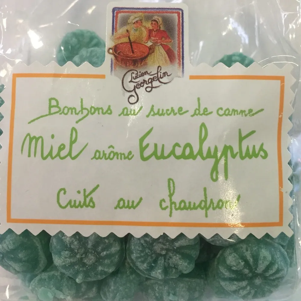 Bonbons au moel arome Eucalyptus