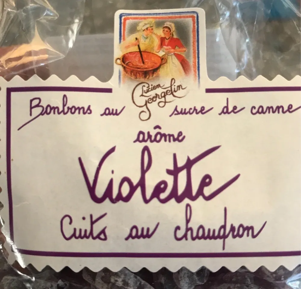 Bonbons au sucre de canne arôme violette
