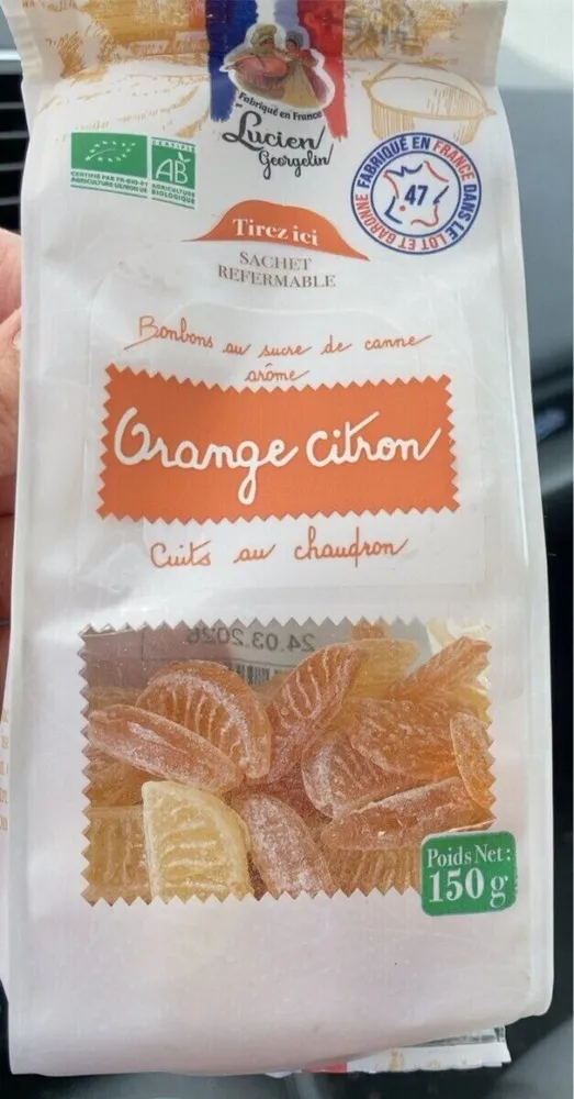 Bonbons Orange Citron