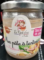 Pâte à tartiner aux noisettes et au chocolat blanc