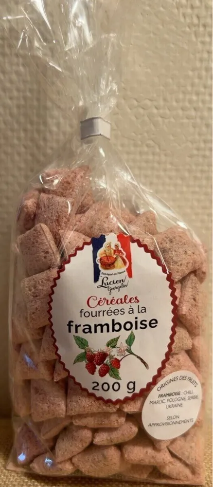 Céréales fourrées à la framboise