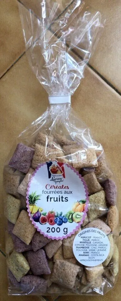 Céréales fourrées aux fruits