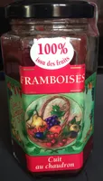 Confiture framboise 100% issu des fruits  Lucien Georgelin