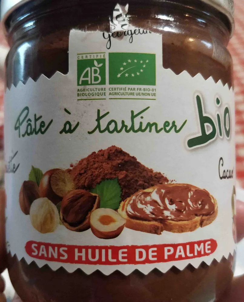 Pâte à tartiner bio noisette cacao