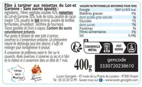 Pâte à tartiner 20% de noisettes et cacao