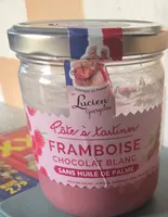 Pâte à tartiner framboise chocolat blanc
