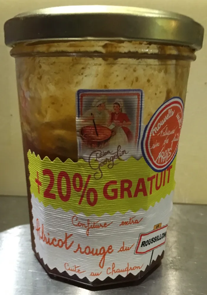 Confiture extra abricot rouge du roussillon