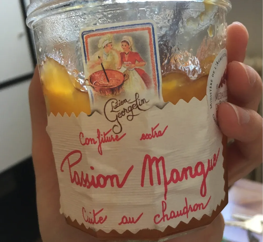 Confiture extra passion mangue cuite au chaudron