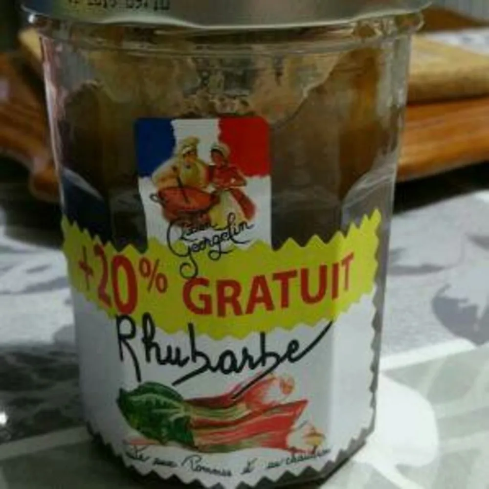 Confiture rhubarbe Lucien Georgelin