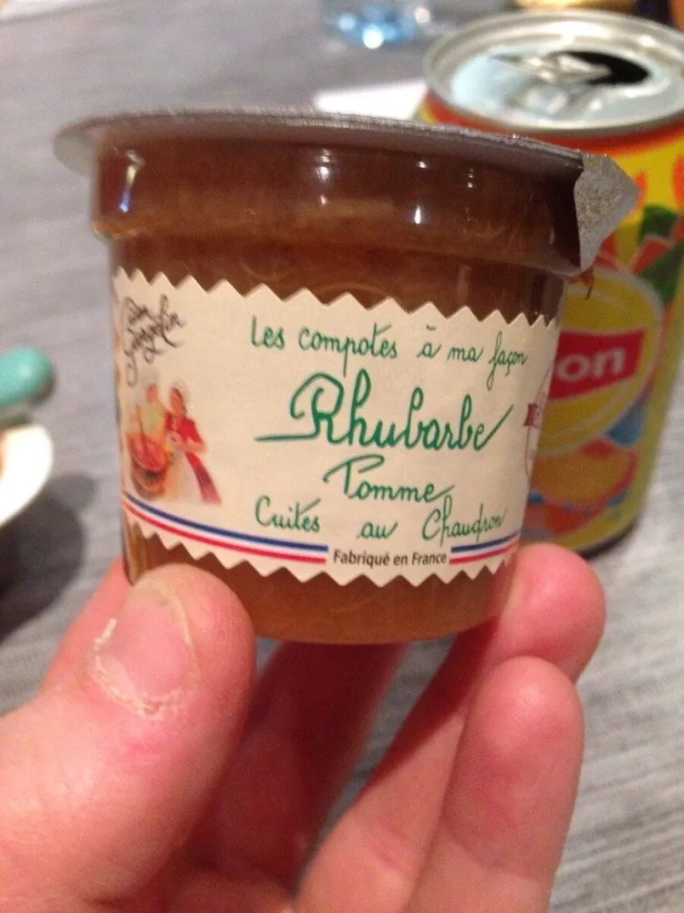 Compore a ma facon rhubarbe pomme