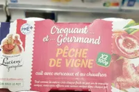 Dessert pêche de vigne