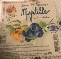 Dessert de pomme myrtille