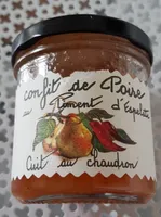 Confit de poire aux piments d'Espelette