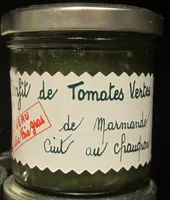 Confit de tomates vertes de marmande cuit au chaudron