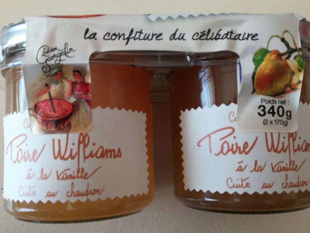 Confiture extra de poires williams à la vanille