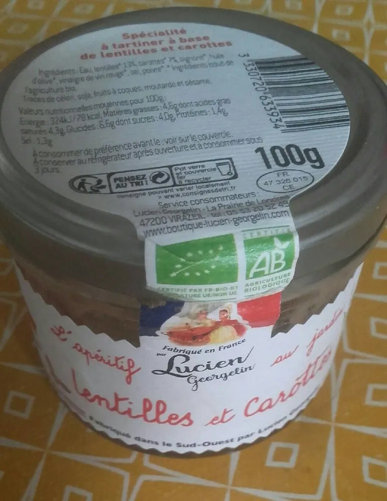 Lentilles et carottes