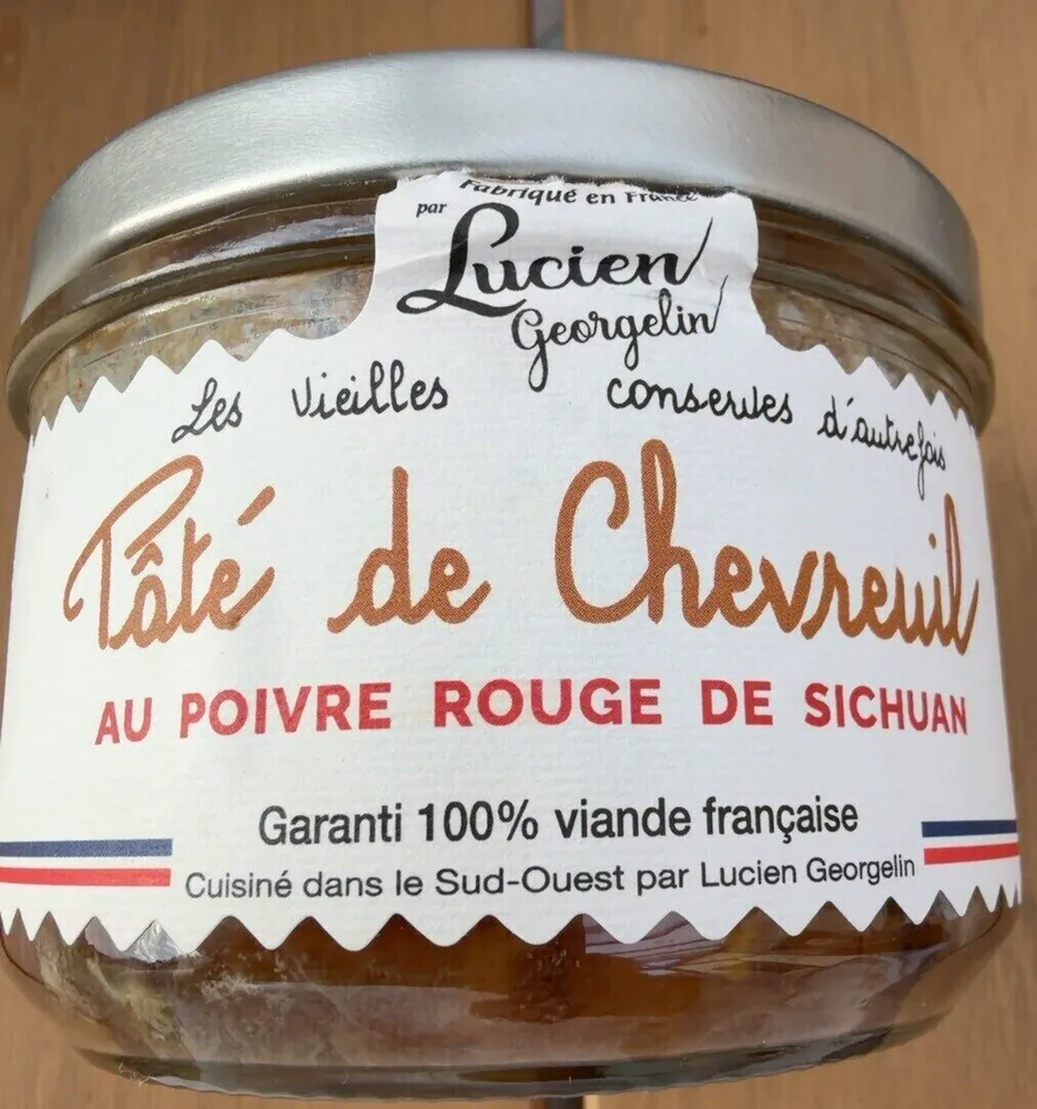 Pâté de chevreuil au poivre rouge de Sichuan